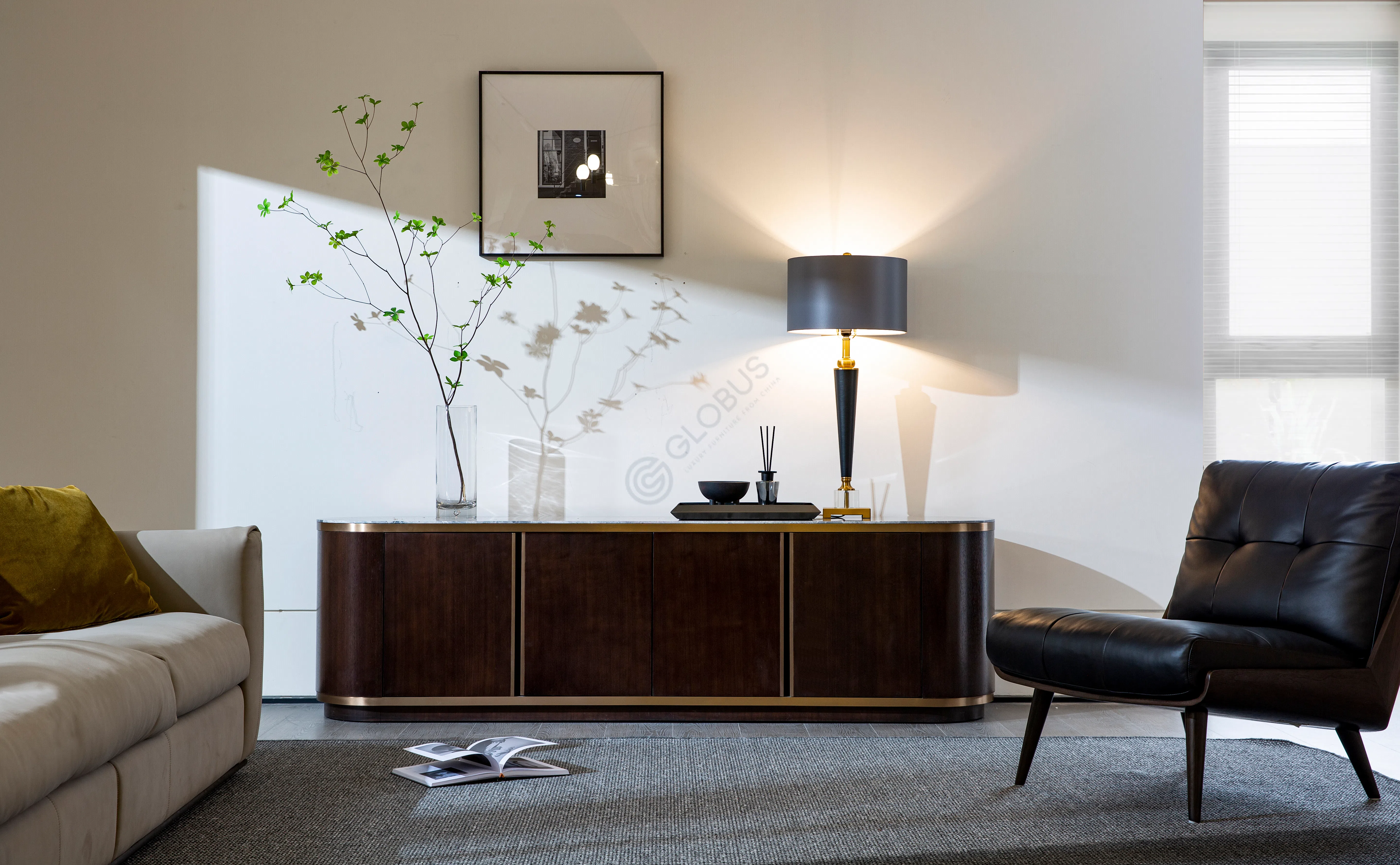 TV stand LASKASAS Brown