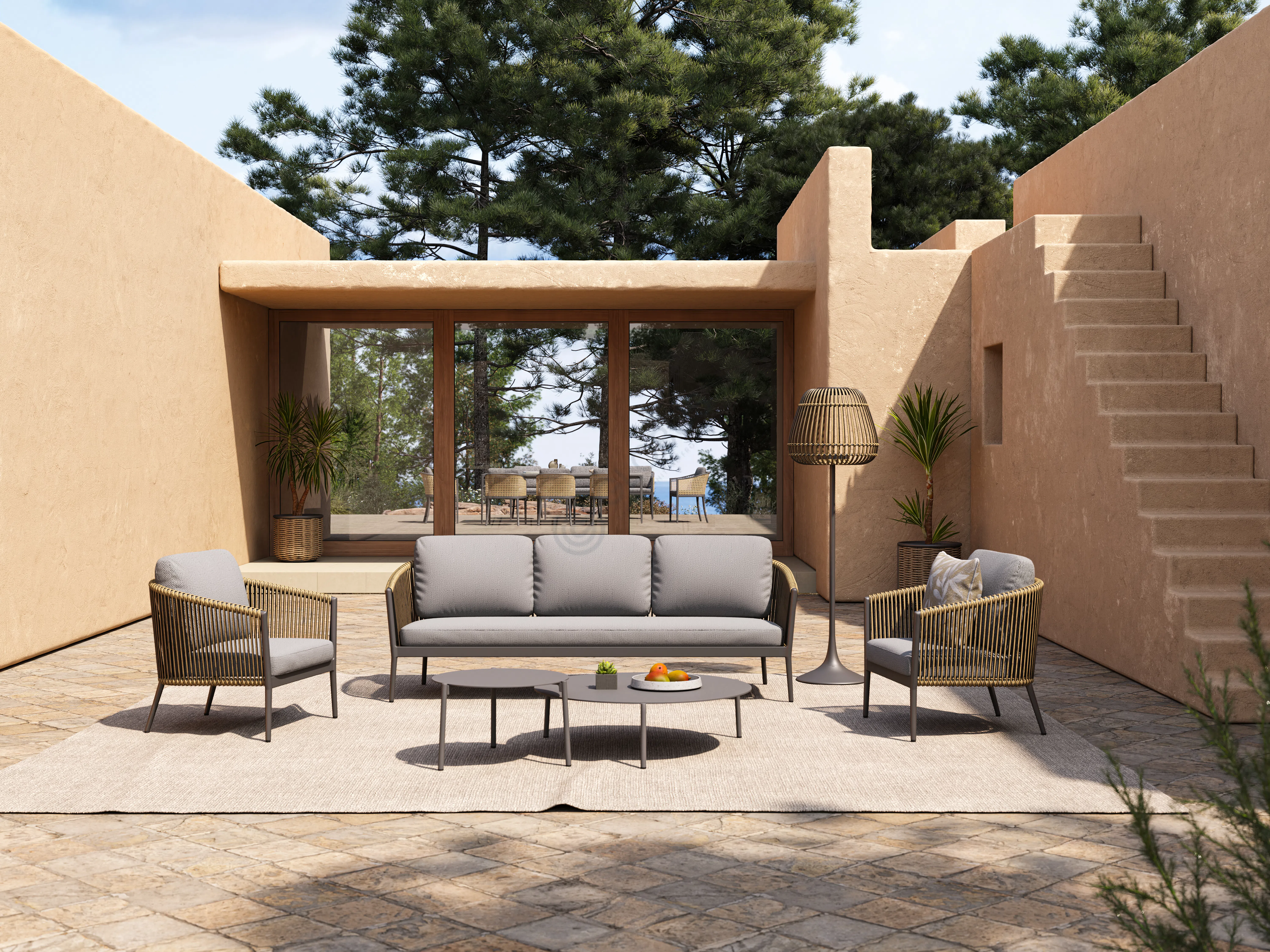 Outdoor armchair Prosapia