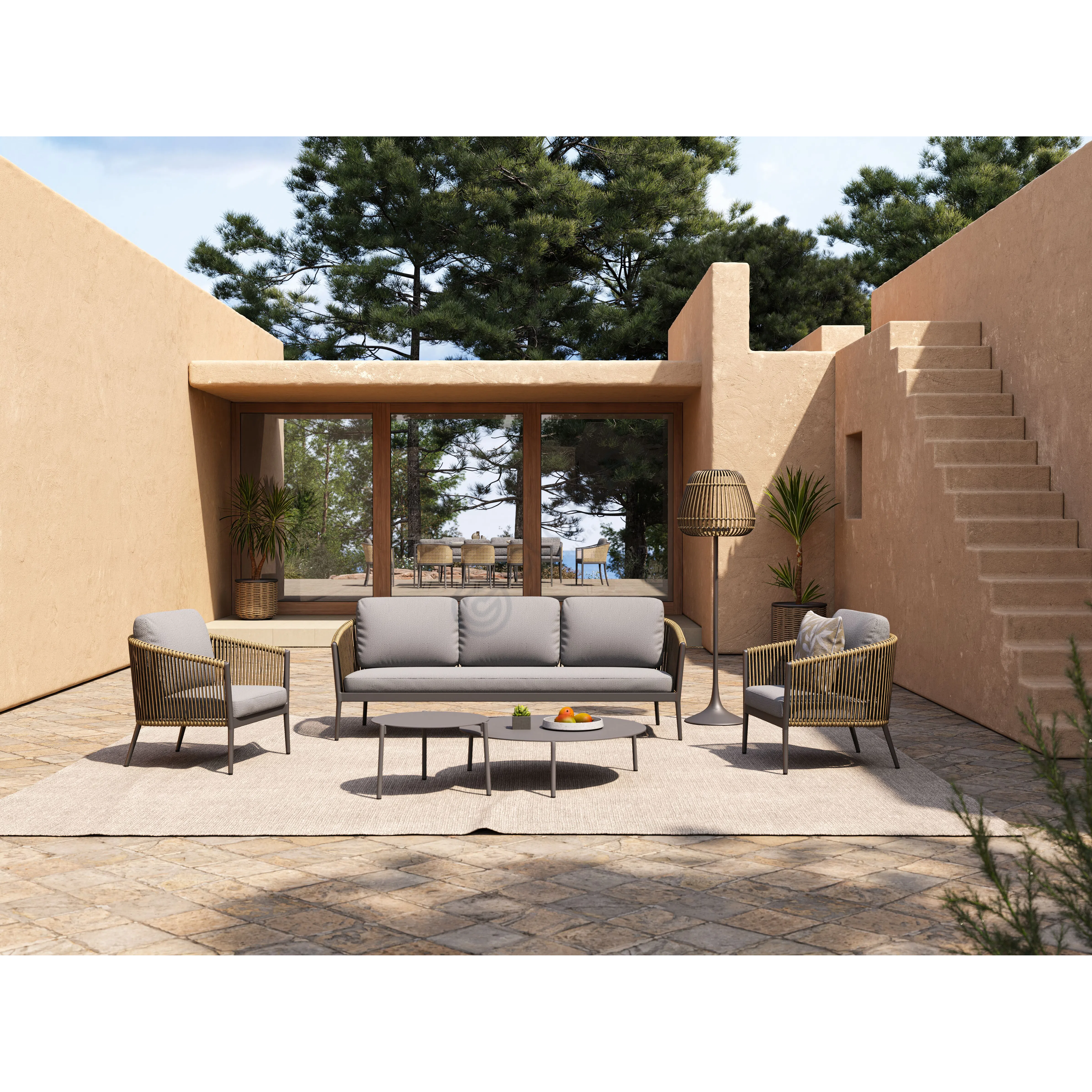 Outdoor armchair Prosapia