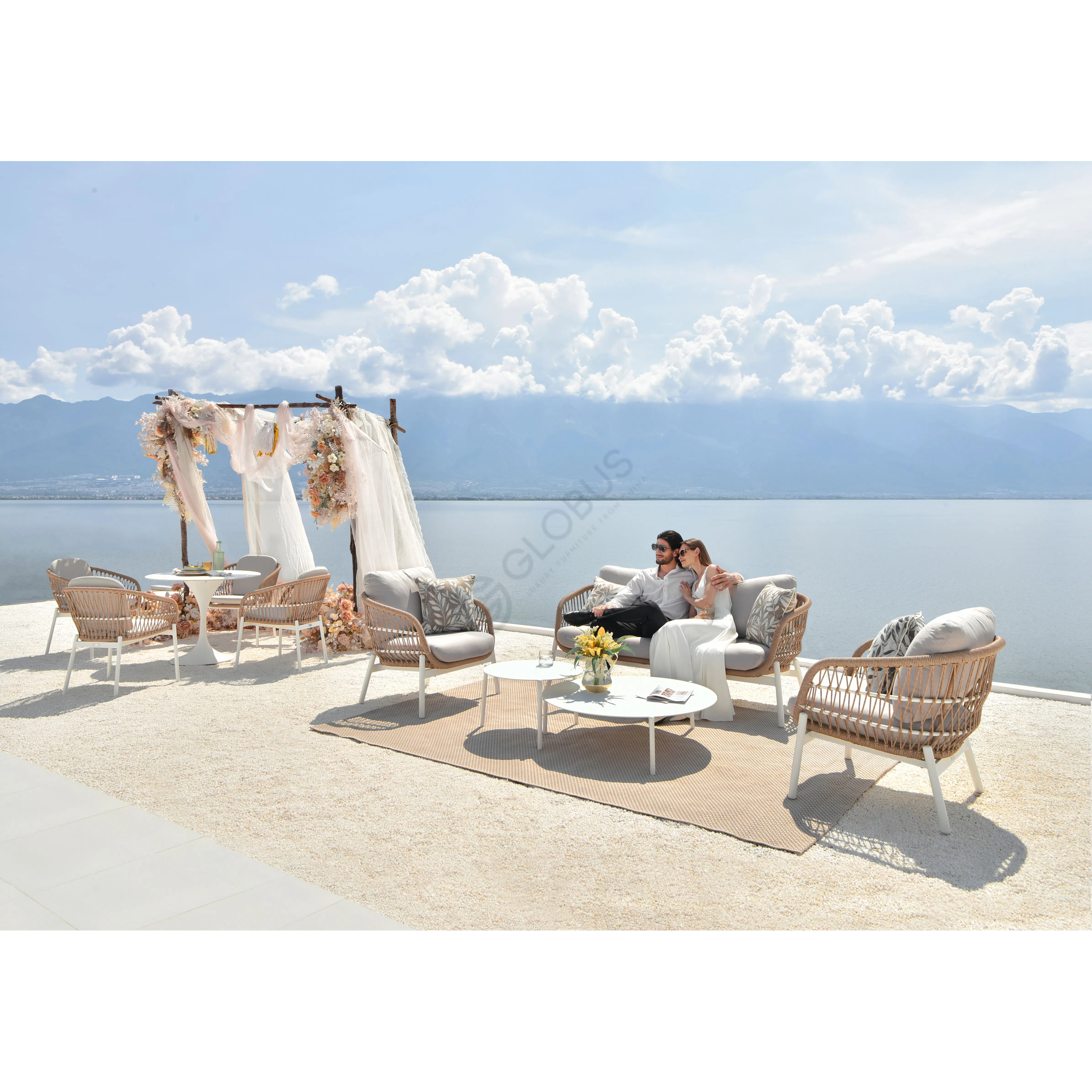 Outdoor armchair Uccelina