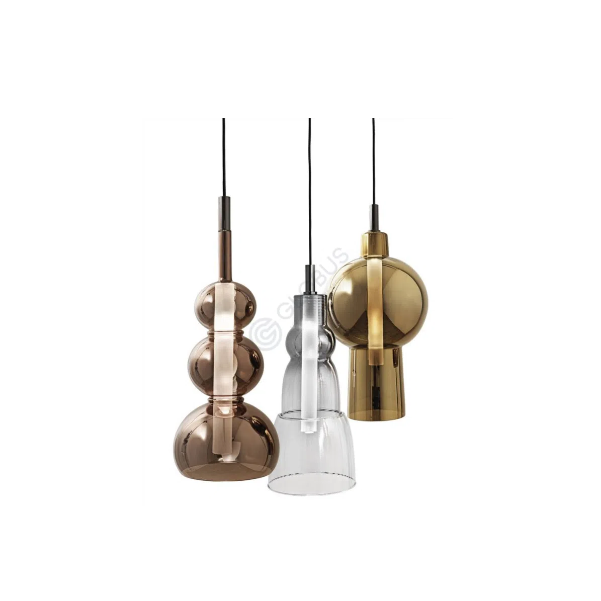 Pendant light VISIONNAIRE Kalgan, Bilbo, Kael, Boreal