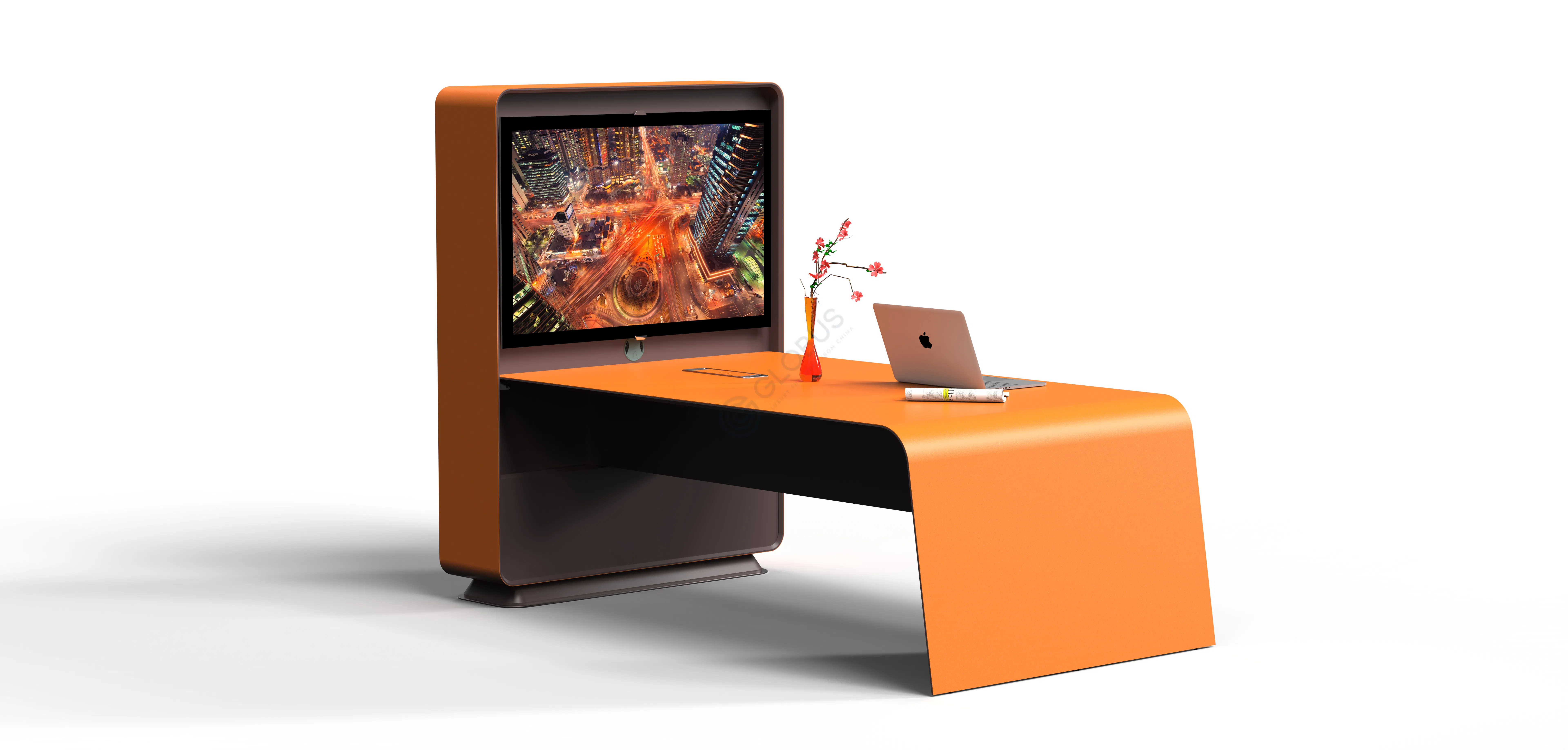 Office desk with partitions Butti