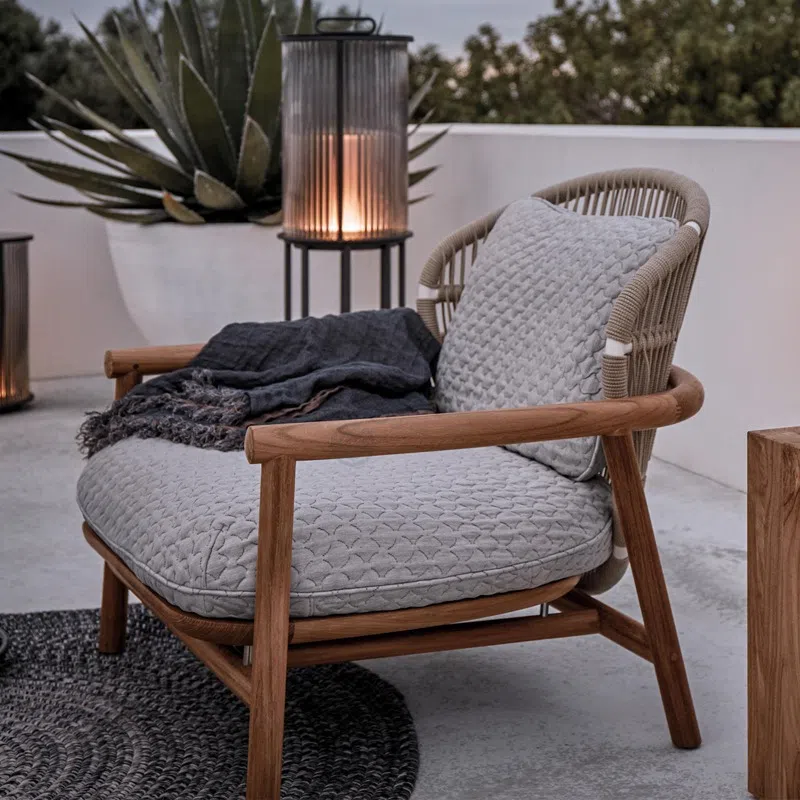 Outdoor armchair SEBASTIAN HERKNER STUDIO Fern