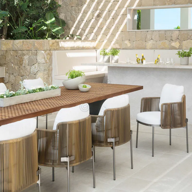 Outdoor dining table MINOTTI Quadrado