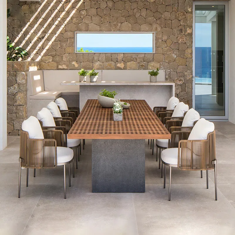 Outdoor dining table MINOTTI Quadrado