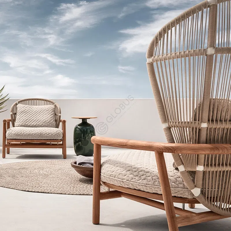 Outdoor armchair SEBASTIAN HERKNER STUDIO Fern