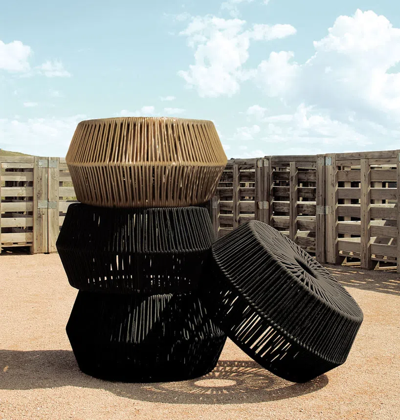 Outdoor pouf KETTAL Zig Zag