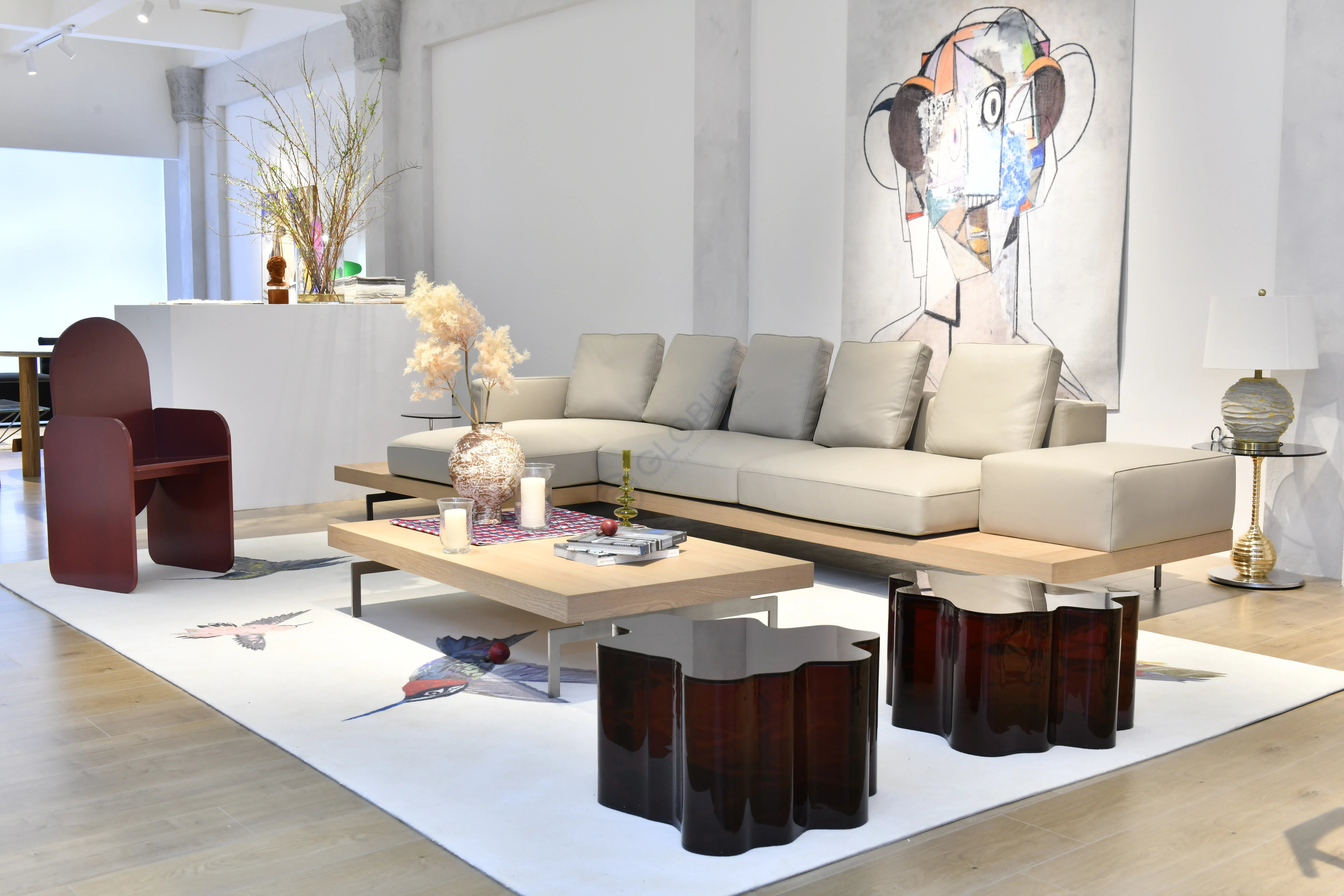 Coffee table SCALA LUXURY  Ice Resin