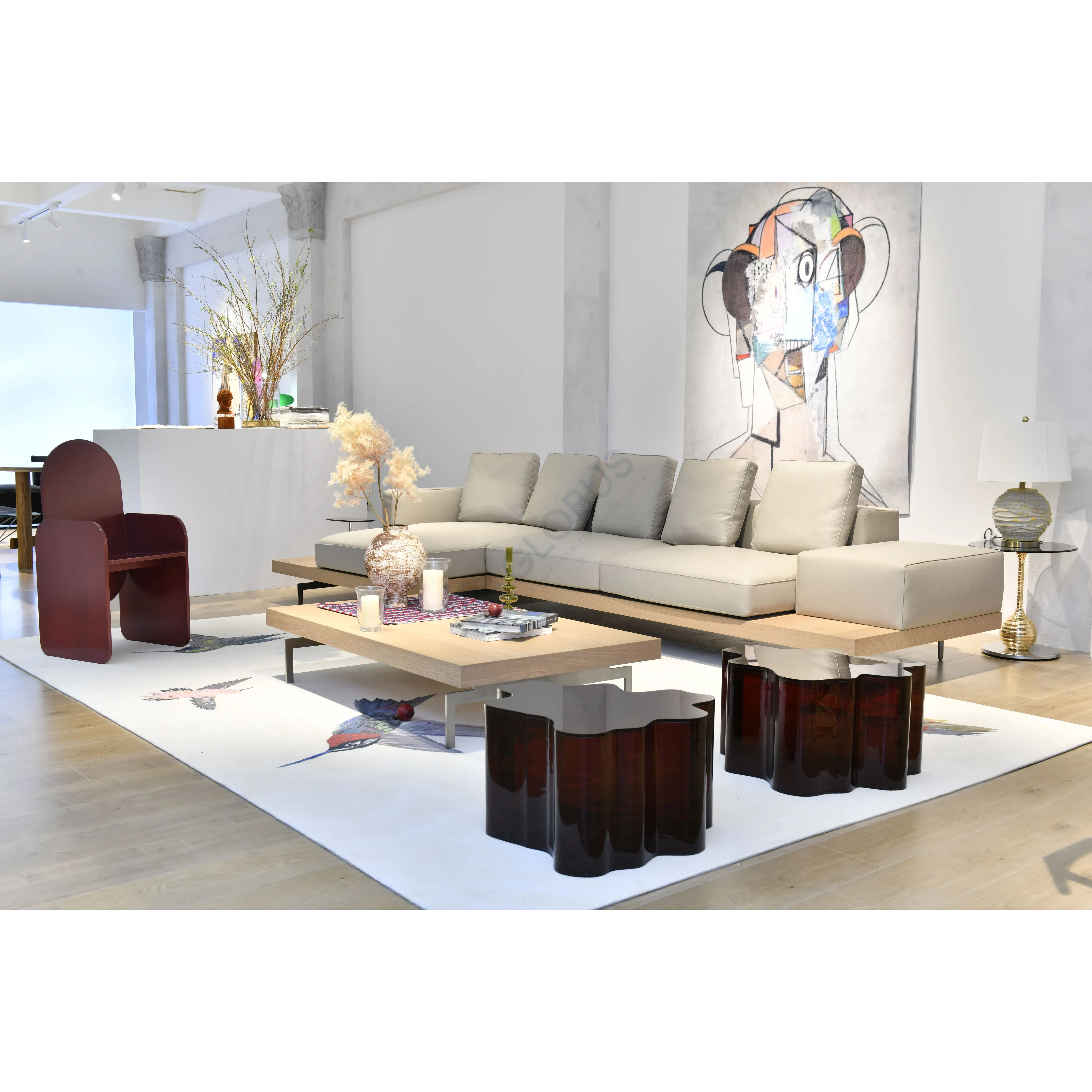 Coffee table SCALA LUXURY Ice Resin