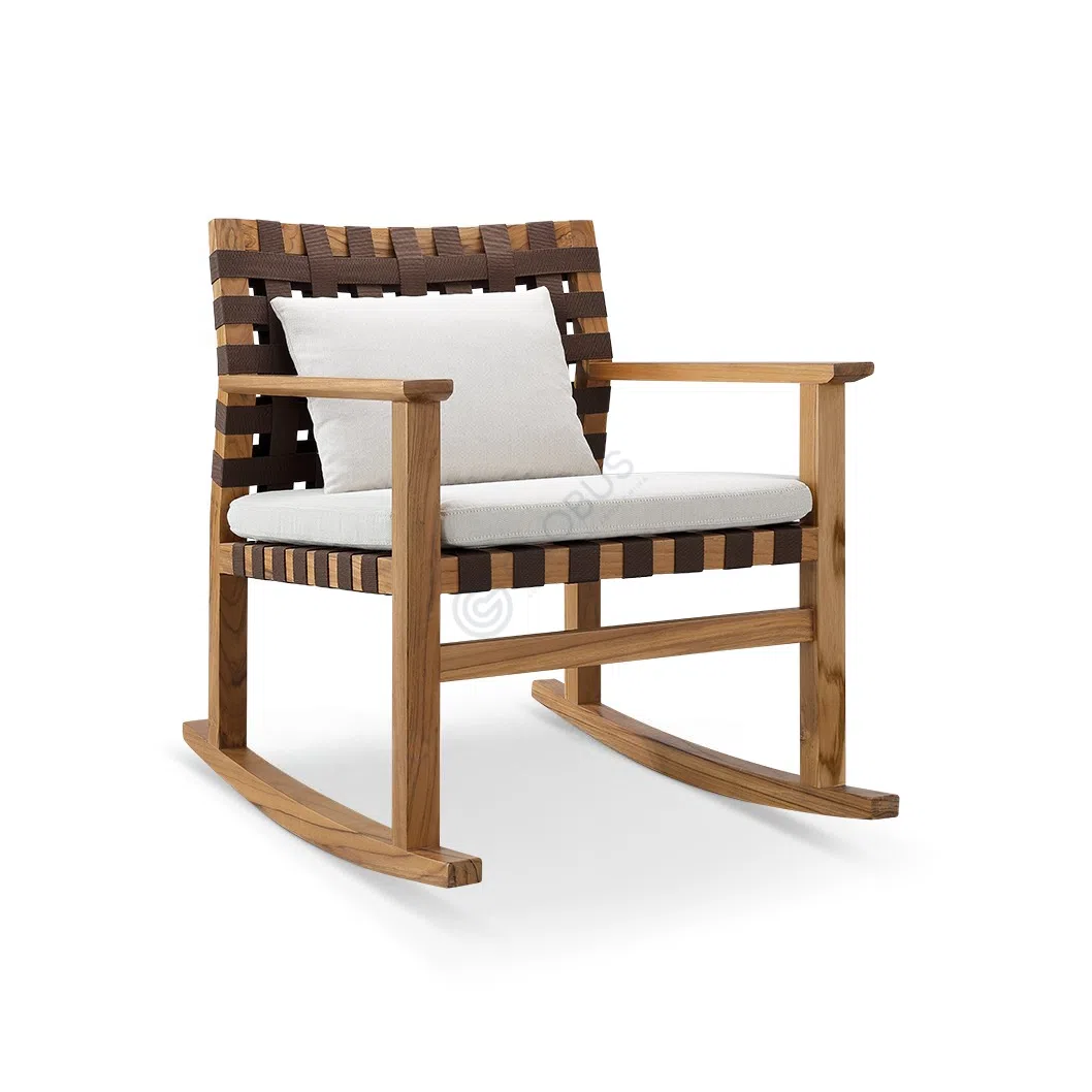 Outdoor rocking armchair TRIBU Vis A Vis