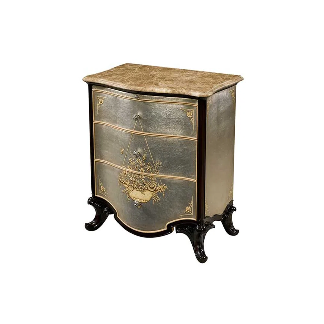 Bedside table THEODORE ALEXANDER Argento