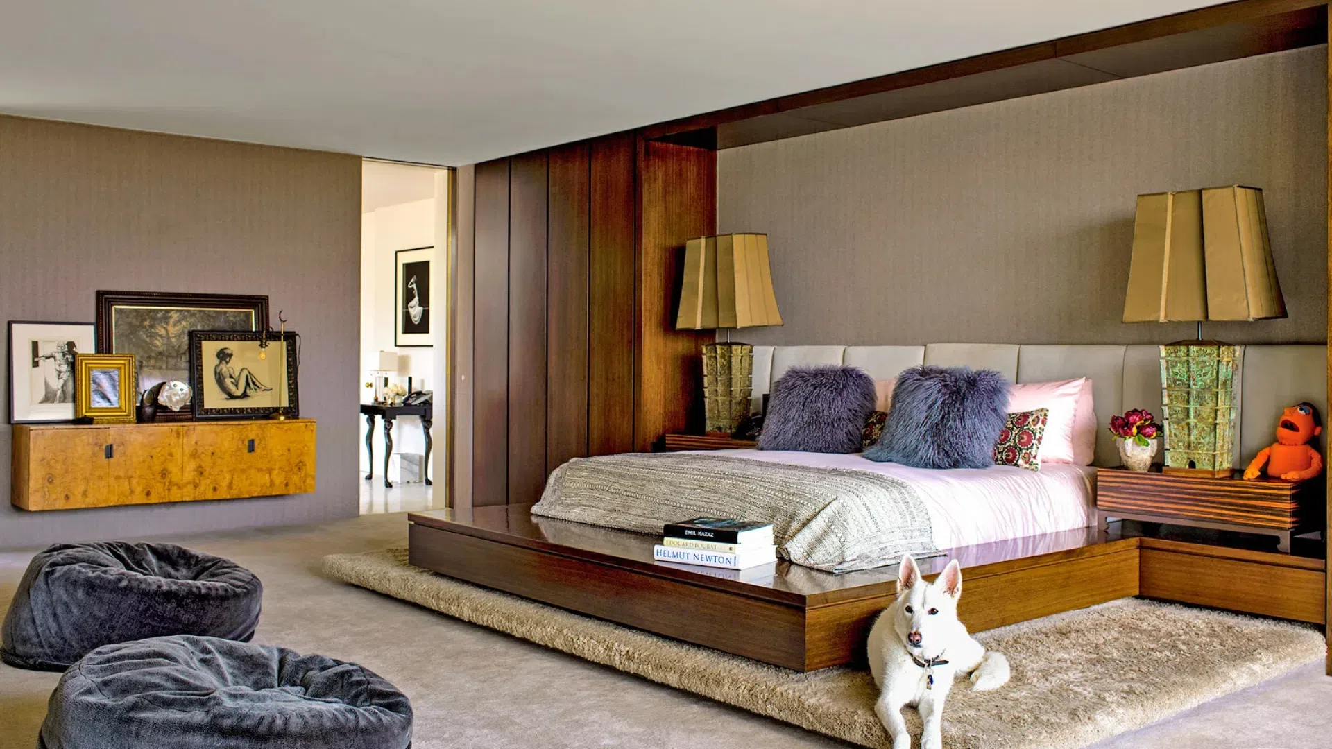Jennifer Aniston's bedroom Jennifer Aniston's bedroom
