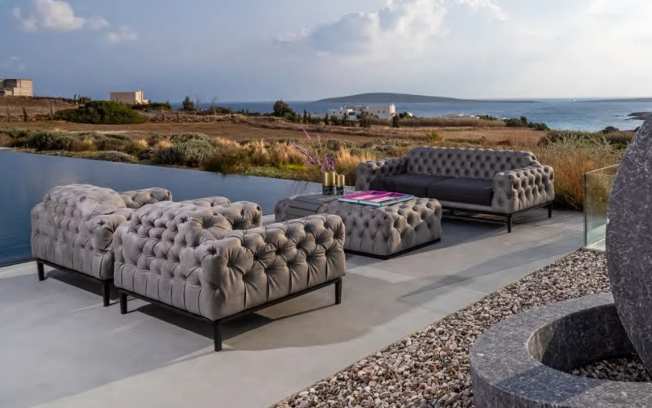 Outdoor pouf Barbata