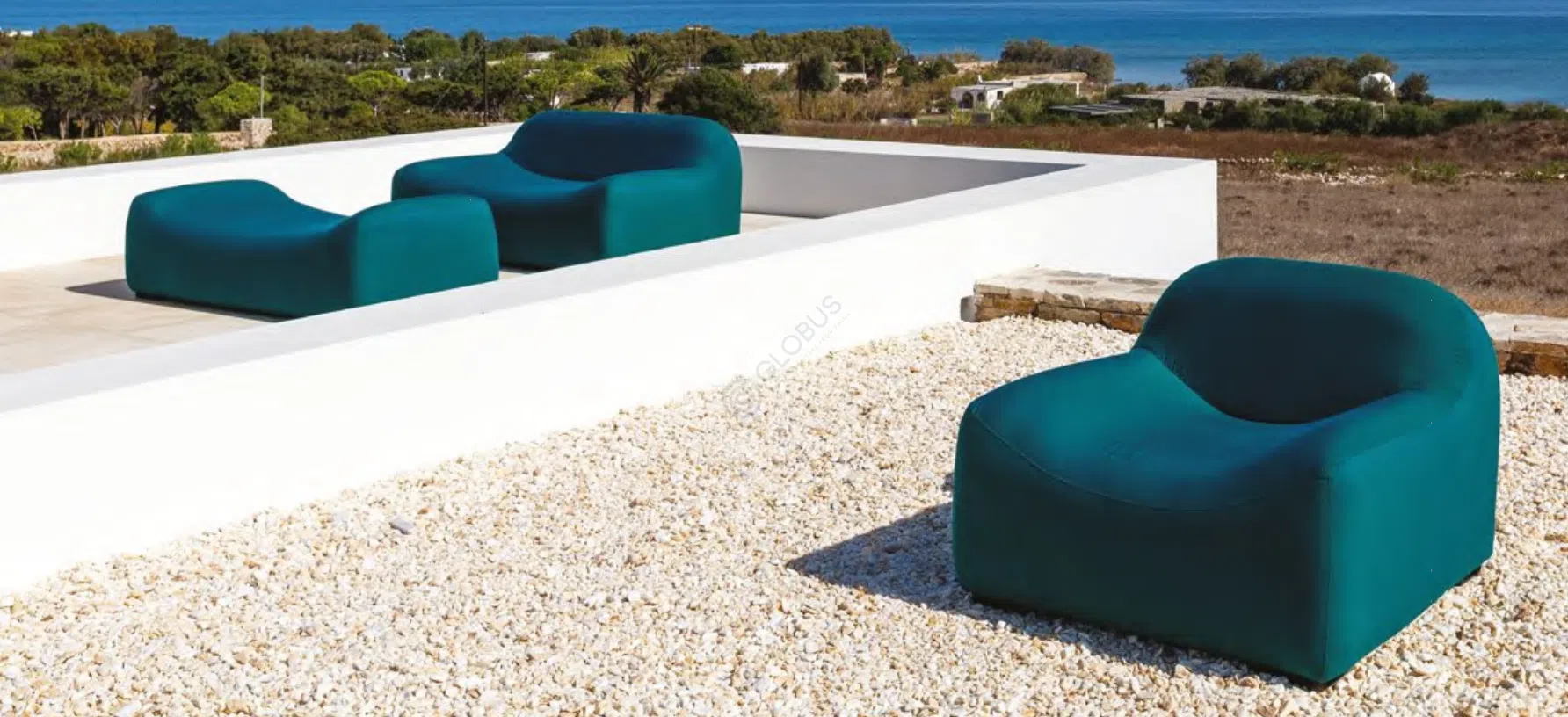 Outdoor armchair Gla