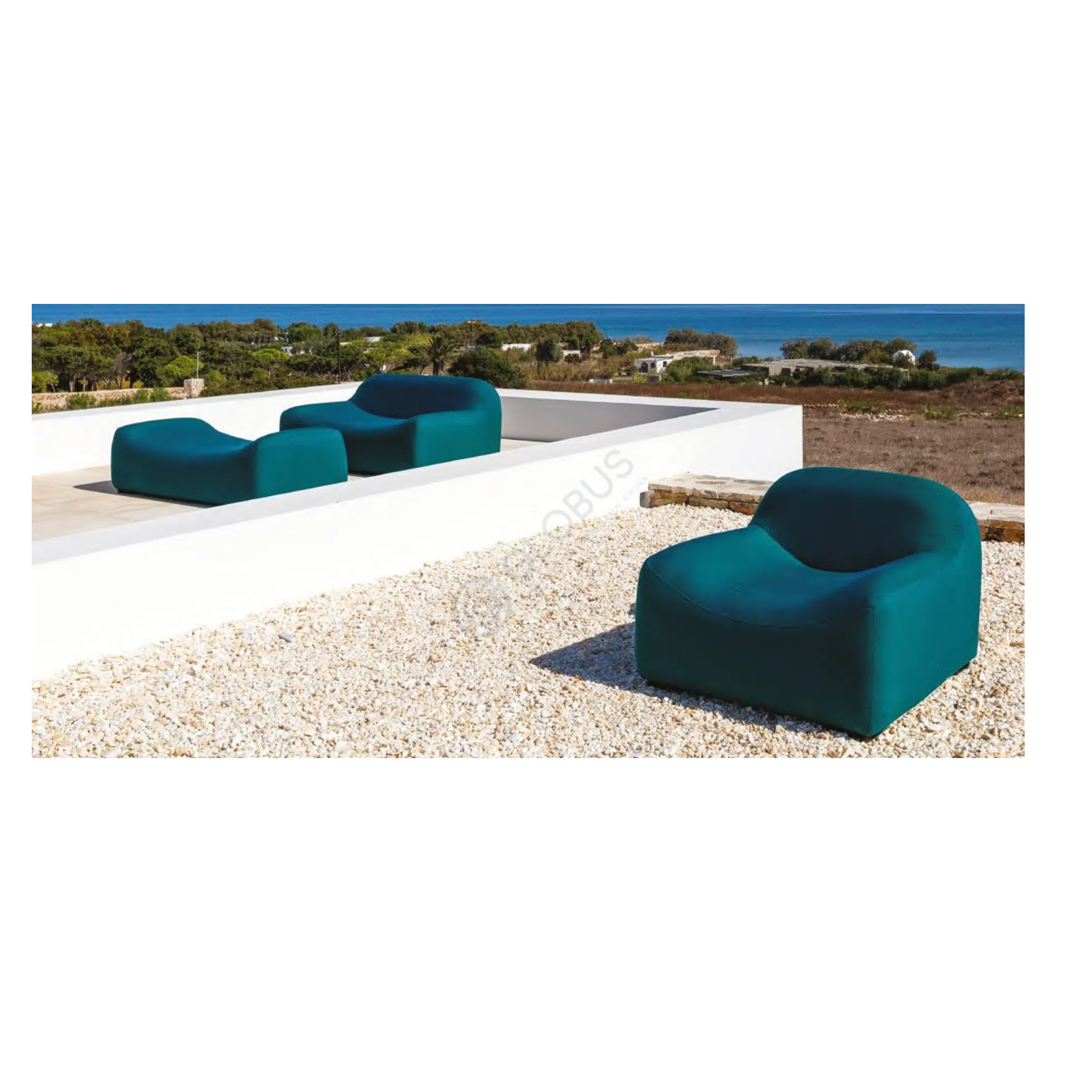 Outdoor armchair Gla