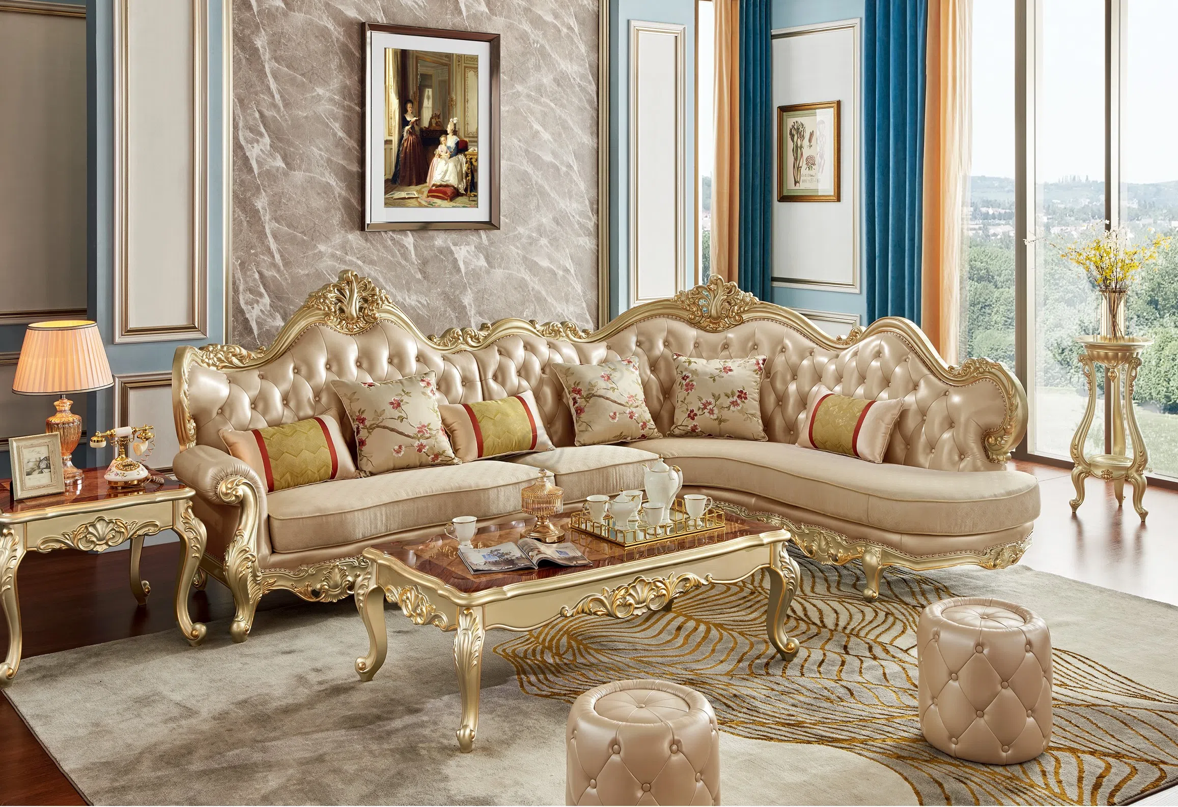 Living room Noble champagne