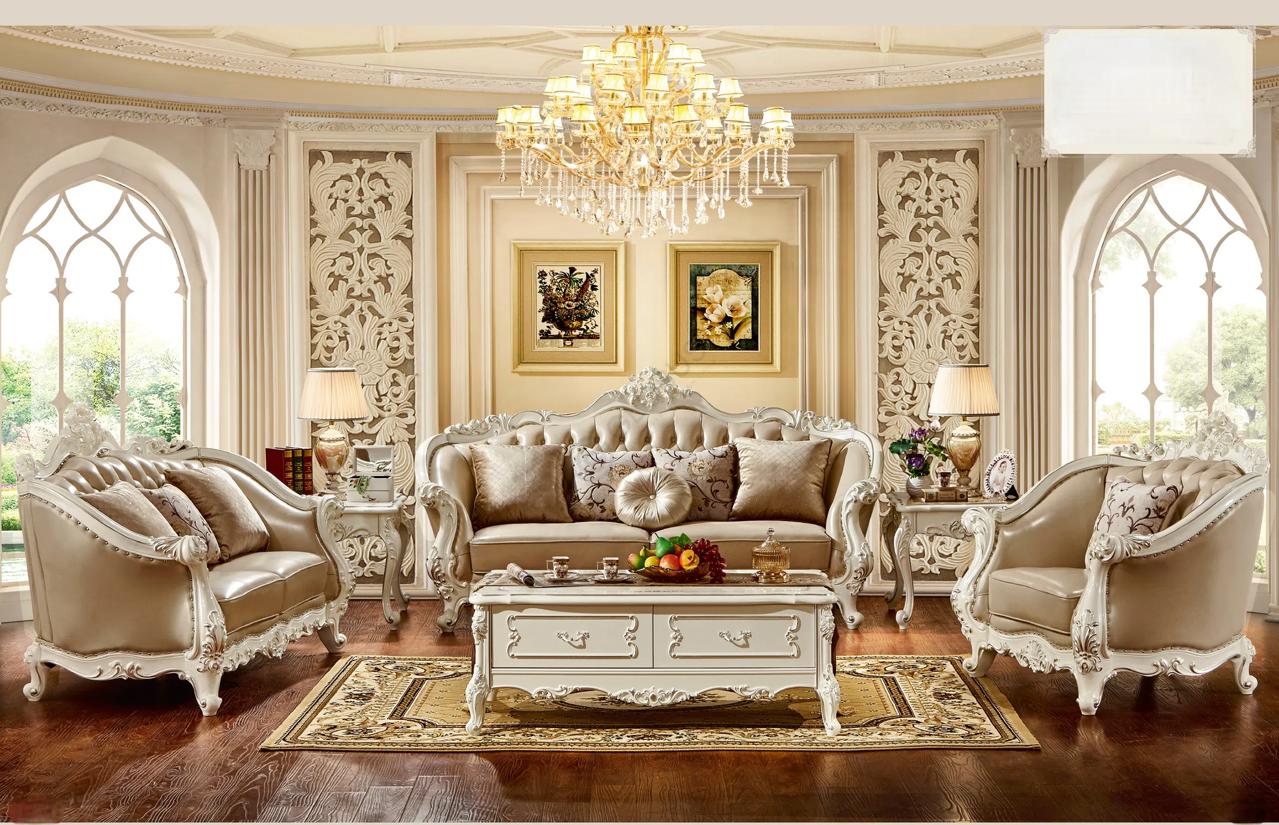 Living room Pearl White