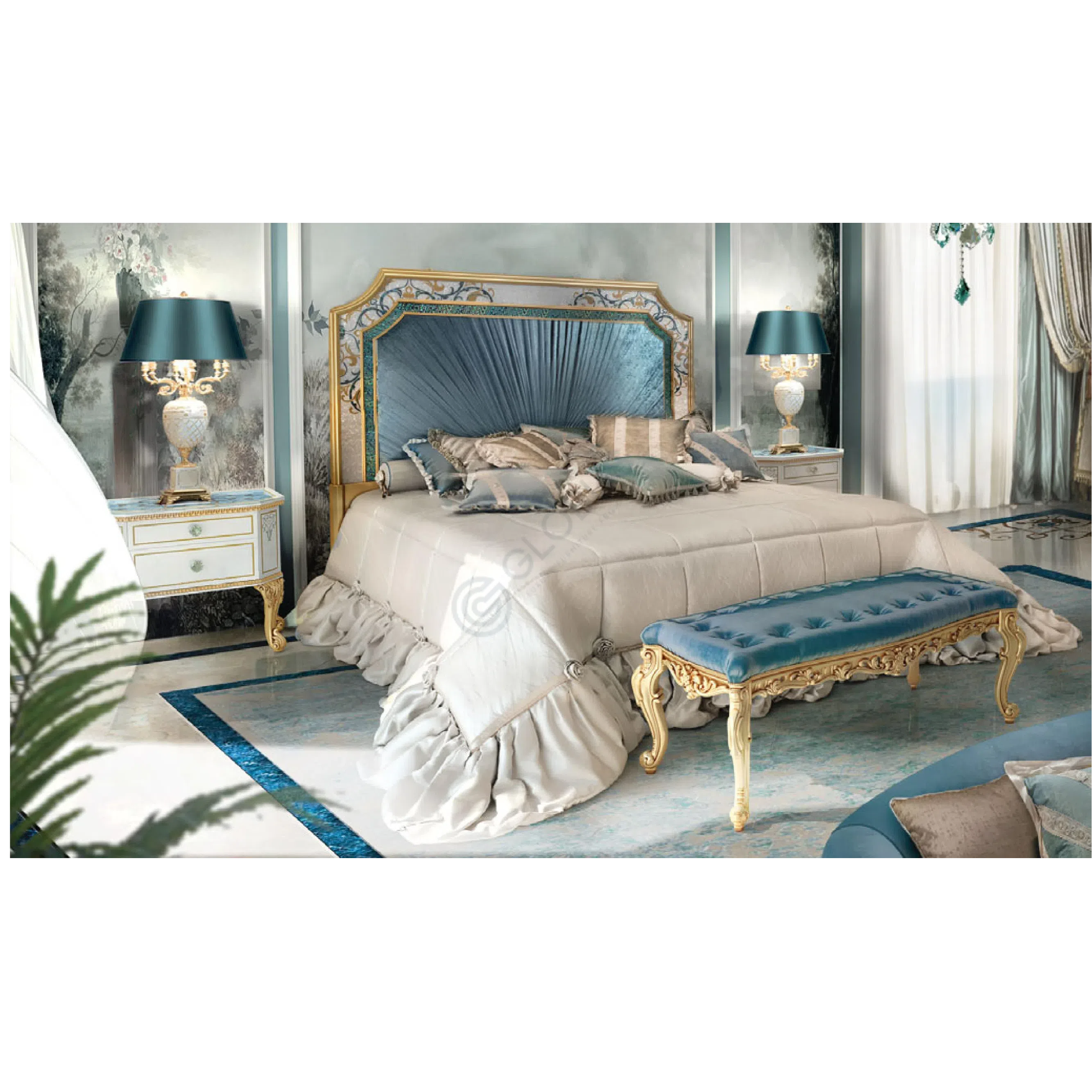 Bed CASPANI TINO Master Sea Shell