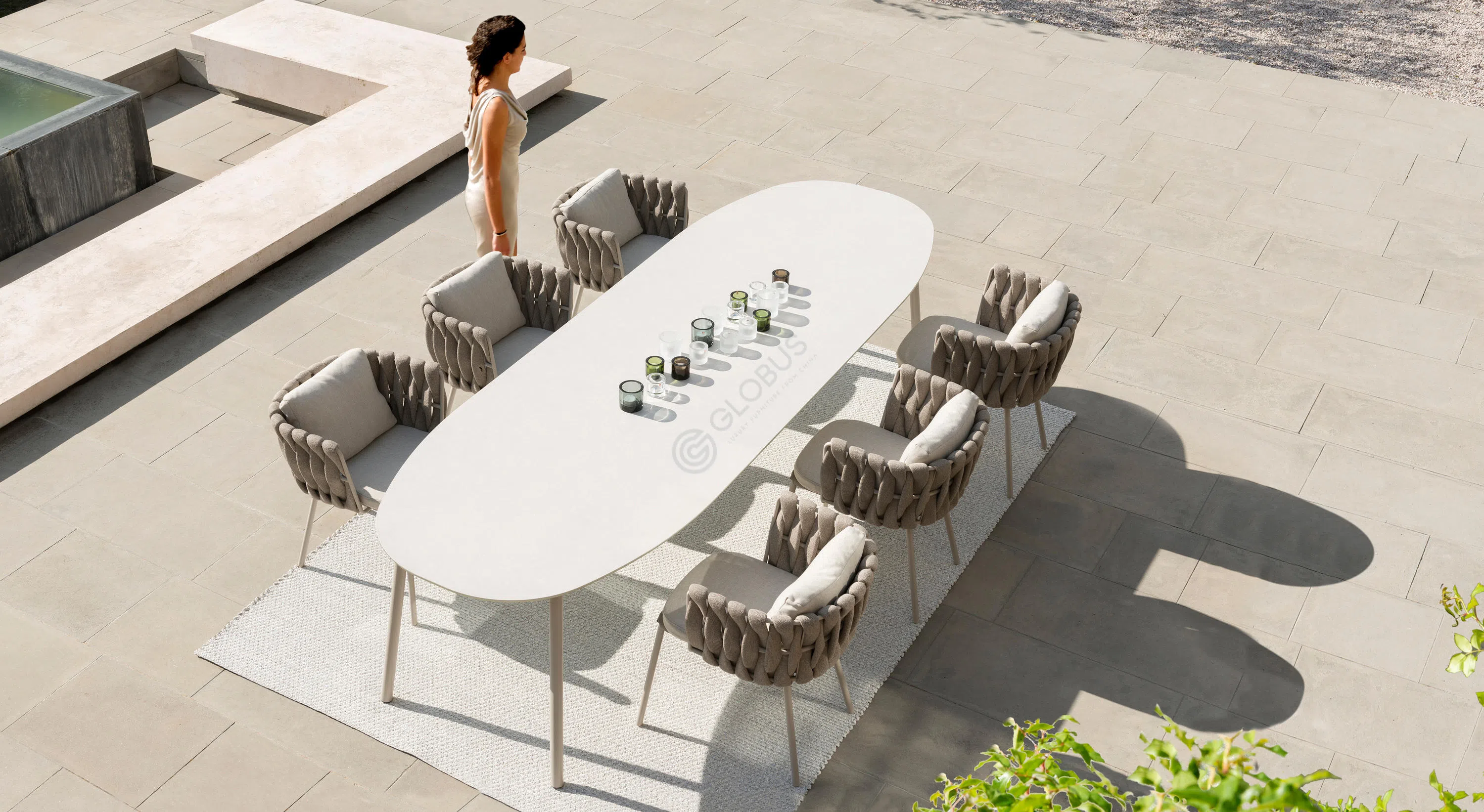 Outdoor dining table TRIBU Tosca